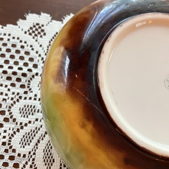 American Belleek Lemonade Beverage LG Pitcher & 4 Matched Mugs Apples Pattern - Picture 11 of 12